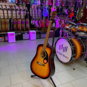 Акустическая гитара Fender CD-60 Sunburst цвет санберст