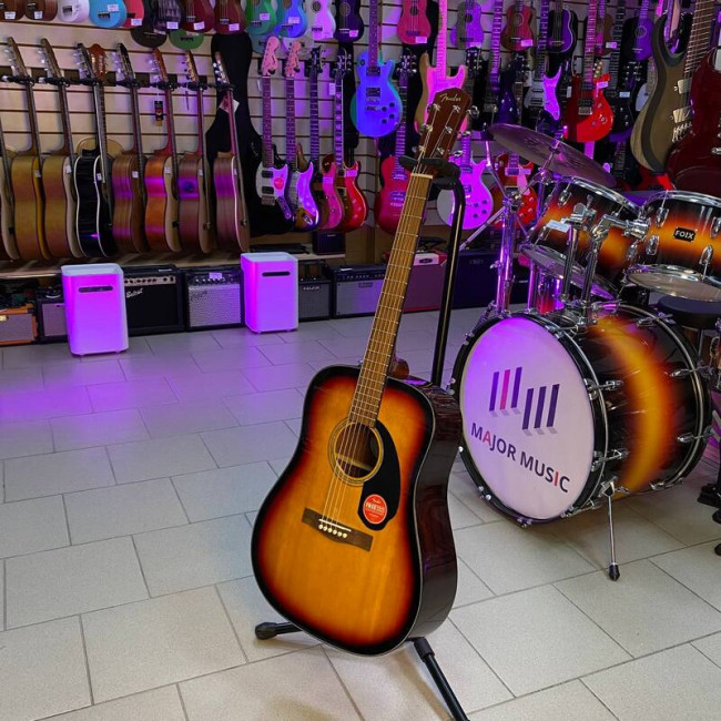 Акустическая гитара Fender CD-60 Sunburst цвет санберст Акустическая гитара Fender CD-60 Sunburst цвет санберст