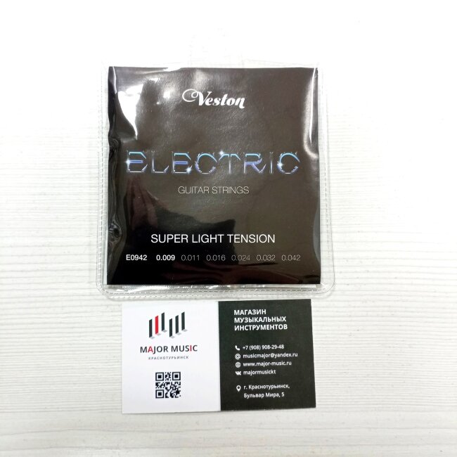 Струны для электрогитары 09-42 Veston E0942