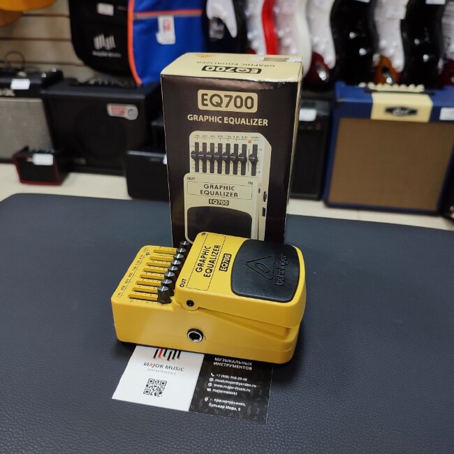 Педаль эффектов Behringer EQ700 7ми полосный графический эквалайзер Педаль эффектов Behringer EQ700 7ми полосный графический эквалайзер