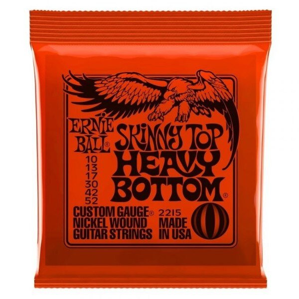 Струны для электрогитары 10-52 Ernie Ball 2215 Nickel Wound Slinky Top Heavy Bottom Струны для электрогитары 10-52 Ernie Ball 2215 Nickel Wound Slinky Top Heavy Bottom