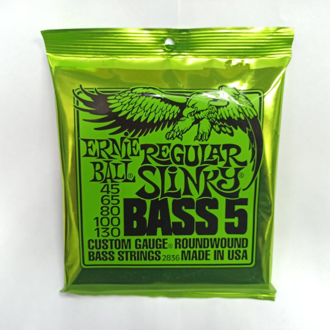 Струны для 5-ти струнной бас гитары 45-130 Ernie Ball P02836 Струны для 5-ти струнной бас гитары 45-130 Ernie Ball P02836
