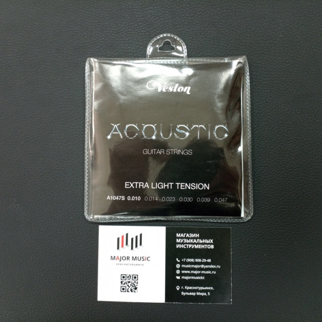 Струны для акустической гитары 10-47 Veston A1047S