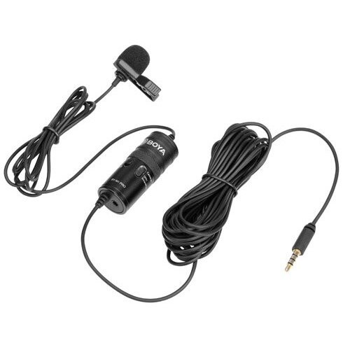 Петличный микрофон BOYA BY-M1PRO с функцией мониторинга и регулировкой