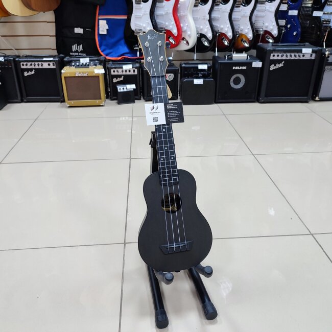 Укулеле сопрано FLIGHT TUSL-35 BK Travel с грифом концерт чехол в комплекте Укулеле сопрано FLIGHT TUSL-35 BK Travel с грифом концерт чехол в комплекте