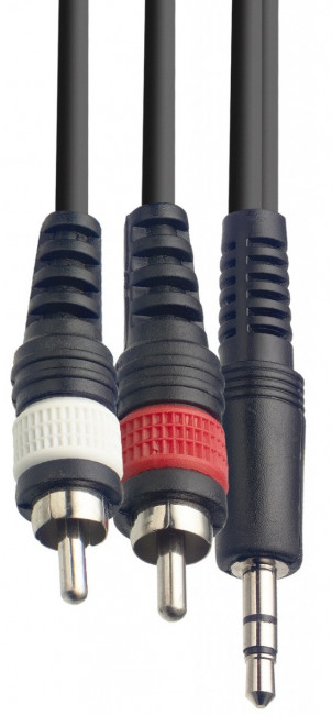 Кабель инсертный Force FLC-10/1,5 mini Jack стерео - 2 х RCA 1,5м Кабель инсертный Force FLC-10/1,5 mini Jack стерео - 2 х RCA 1,5м