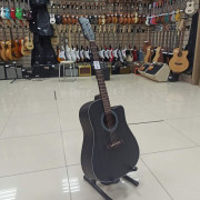 Акустическая гитара Flight D-155C MAH BK с вырезом цвет черный