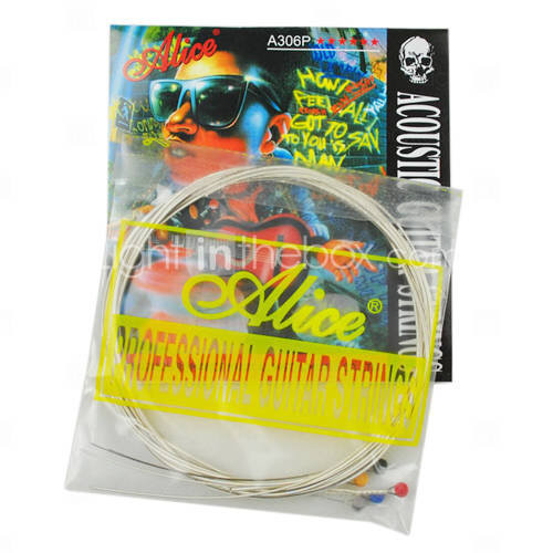 Струны для акустической гитары 11-52 Alice A306P-SL посеребренная медь