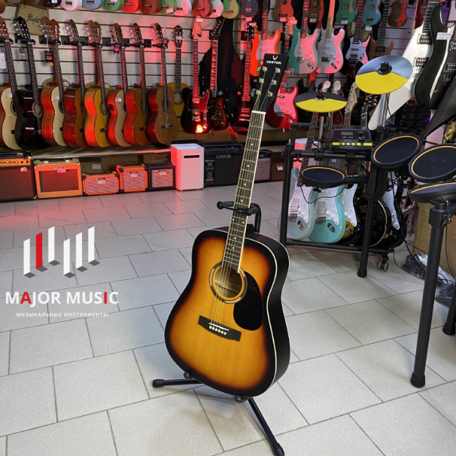 Акустическая гитара Veston D-40 SP/SBS цвет санберст