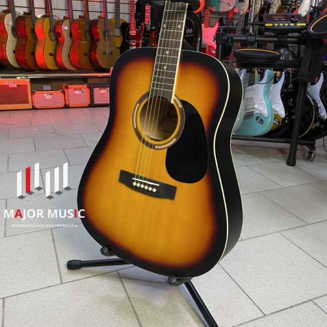 Акустическая гитара Veston D-40 SP/SBS цвет санберст