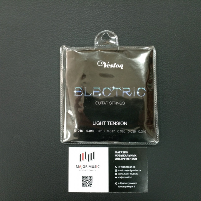 Струны для электрогитары 10-46 Veston E1046 Струны для электрогитары 10-46 Veston E1046
