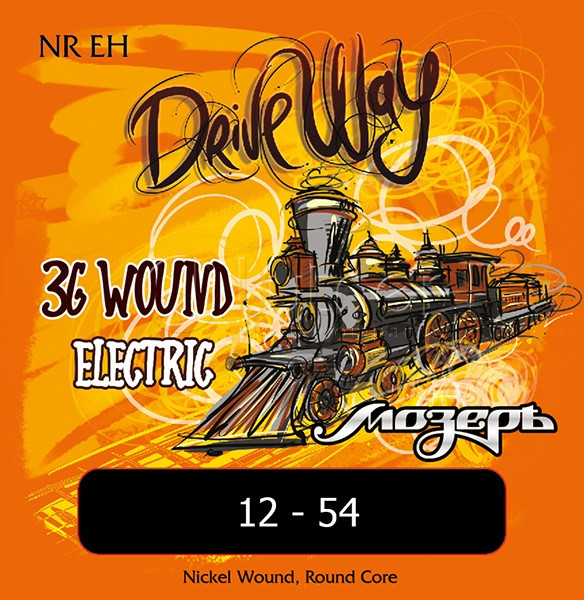 Струны для электрогитары 12-54 Мозеръ NR-EH Drive Way никель Струны для электрогитары 12-54 Мозеръ NR-EH Drive Way никель