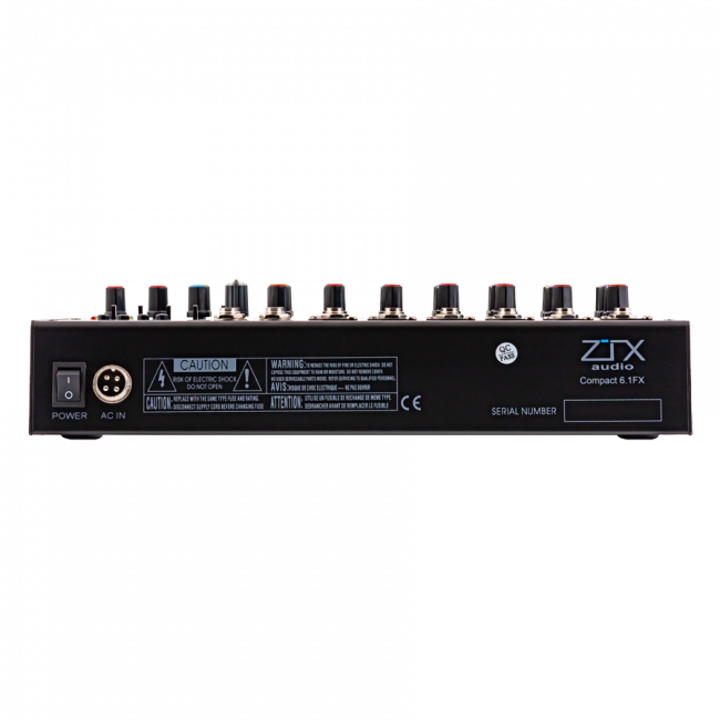 ZTX audio Compact 6.1Fx микшерный пульт 6mono, 1stereo каналы с MP3/DSP/BT ZTX audio Compact 6.1Fx микшерный пульт 6mono, 1stereo каналы с MP3/DSP/BT
