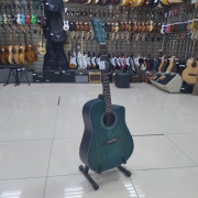 Акустическая гитара Flight D-155C MAH BL с вырезом цвет голубой