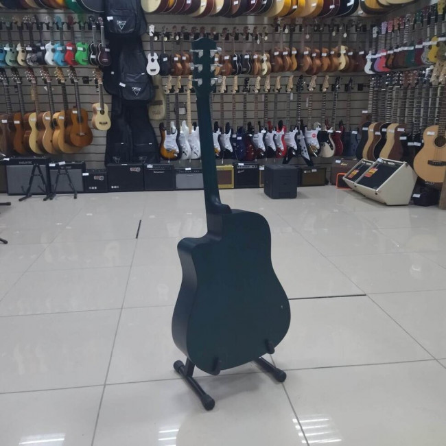 Акустическая гитара Flight D-155C MAH BL с вырезом цвет голубой