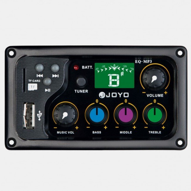 Звукосниматель для акустической гитары Joyo EQ-MP3 3-полосный эквалайзер тюнер MP3 плеер Звукосниматель для акустической гитары Joyo EQ-MP3 3-полосный эквалайзер тюнер MP3 плеер