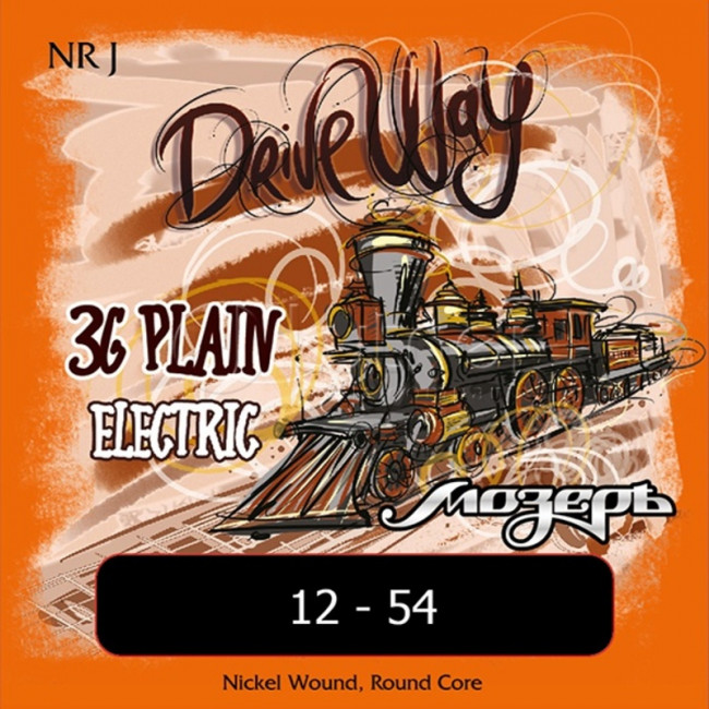 Струны для электрогитары 12-54 Мозеръ NR-J Drive Way Jazz Струны для электрогитары 12-54 Мозеръ NR-J Drive Way Jazz
