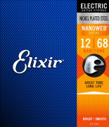 Струны для электрогитары 12-68 Elixir 12302 NANOWEB Baritone Струны для электрогитары 12-68 Elixir 12302 NANOWEB Baritone