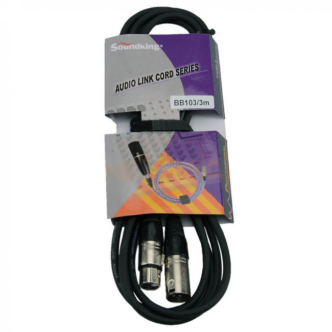 Микрофонный кабель 3м Soundking BB103-3M Микрофонный кабель 3м Soundking BB103-3M