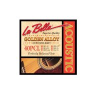 Струны для акустической гитары 12-56 La Bella 40PB специальный "золотой" сплав бронзы