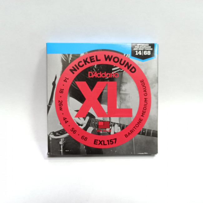 Струны для электрогитары 14-68 D`Addario EXL157 XL Bariton Medium Струны для электрогитары 14-68 D`Addario EXL157 XL Bariton Medium
