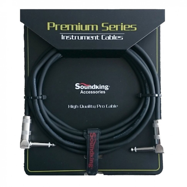 Кабель инструментальный 3м Soundking BC343-3M угловые разъемы