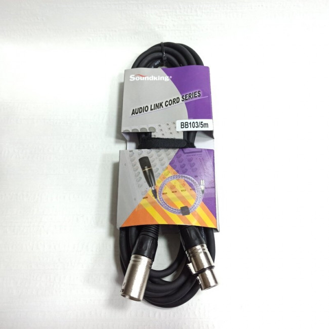 Микрофонный кабель 5м Soundking BB103-5M Микрофонный кабель 5м Soundking BB103-5M