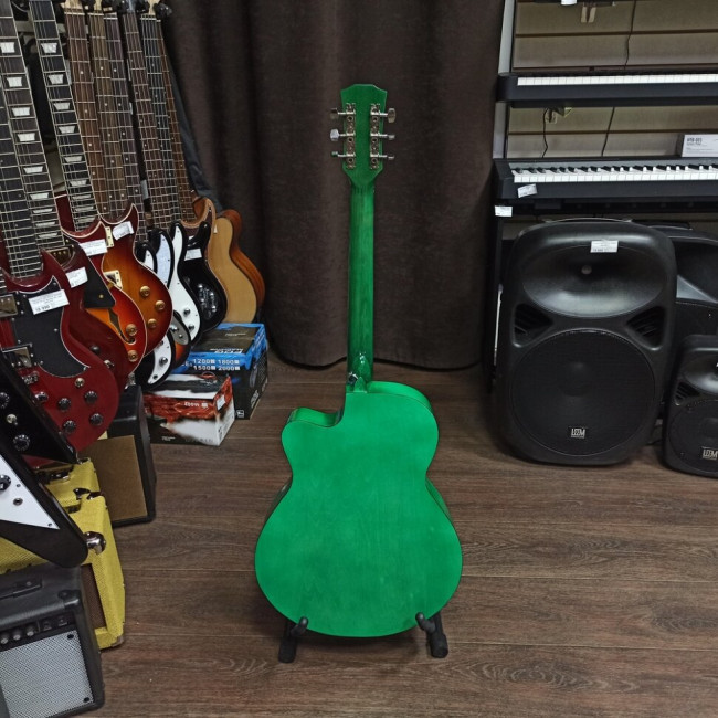 Акустическая гитара Belucci BC4010GR с вырезом зеленая