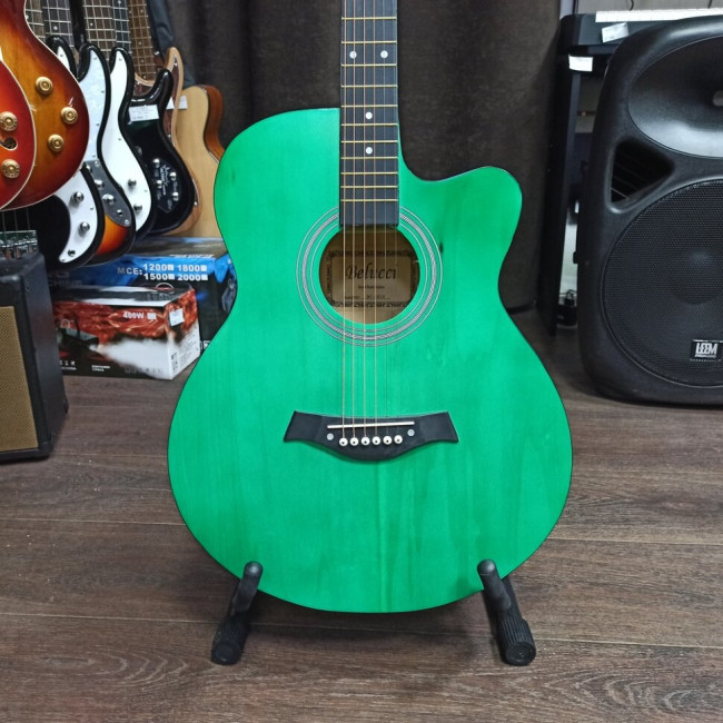 Акустическая гитара Belucci BC4010GR с вырезом зеленая