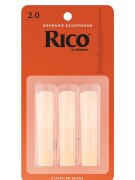 Трости для саксофона сопрано Rico RIA0320 размер 2.0, 3шт Трости для саксофона сопрано Rico RIA0320 размер 2.0, 3шт