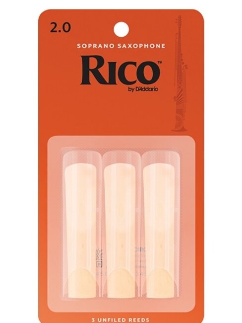 Трости для саксофона сопрано Rico RIA0320 размер 2.0, 3шт