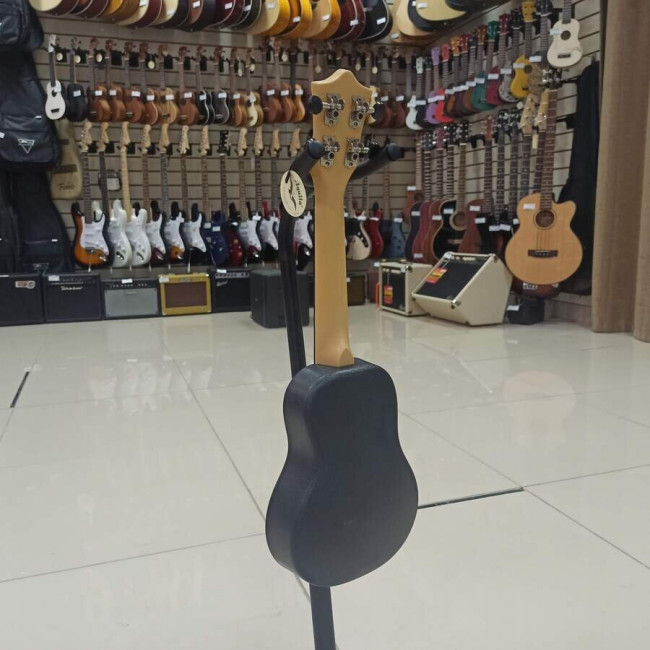 Укулеле сопрано FLIGHT TUS-35E BK Travel со звукоснимателем цвет черный чехол в комплекте