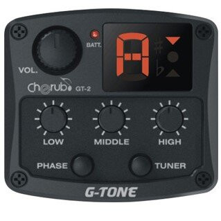 Звукосниматель для гитары Cherub GT-2 3-полосный с тюнером и фейзер эффектом Звукосниматель для гитары Cherub GT-2 3-полосный с тюнером и фейзер эффектом