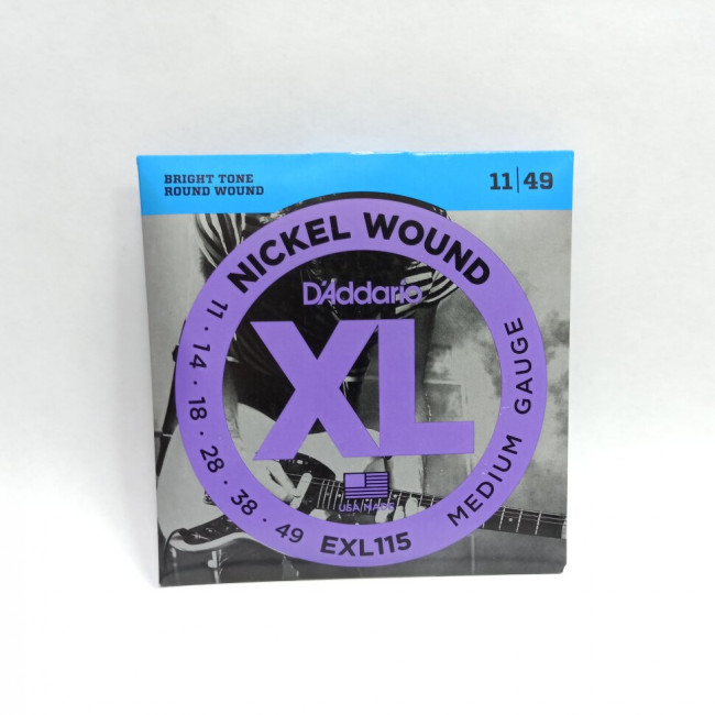 Струны для электрогитары 11-49 D`Addario EXL115XL Струны для электрогитары 11-49 D`Addario EXL115XL