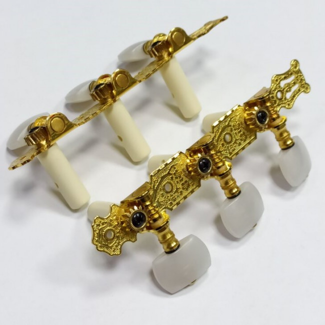 Комплект колковой механики для классической гитары Alice AO-020B1P позолоченый