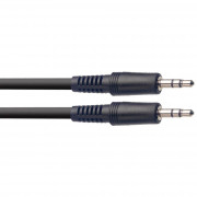 Аудио кабель 2м STAGG SAC2MPSMPSB 3,5 - 3,5 стерео