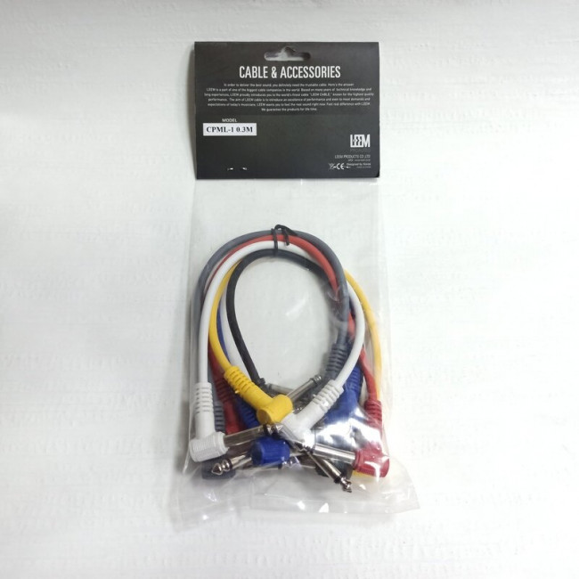 Кабель инструментальный 30см Leem CPML-1
