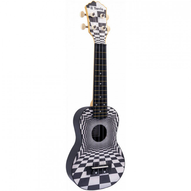 Укулеле сопрано TERRIS PLUS-70 CHESS с рисунком Укулеле сопрано TERRIS PLUS-70 CHESS с рисунком