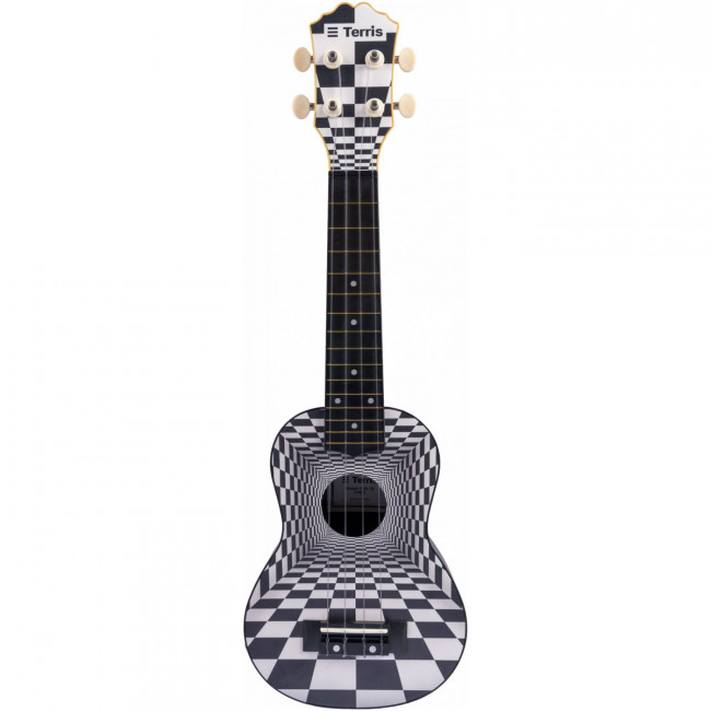 Укулеле сопрано TERRIS PLUS-70 CHESS с рисунком Укулеле сопрано TERRIS PLUS-70 CHESS с рисунком
