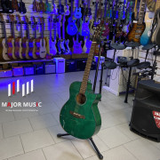 Акустическая гитара Magna MGC-02 с вырезом цвет зеленый