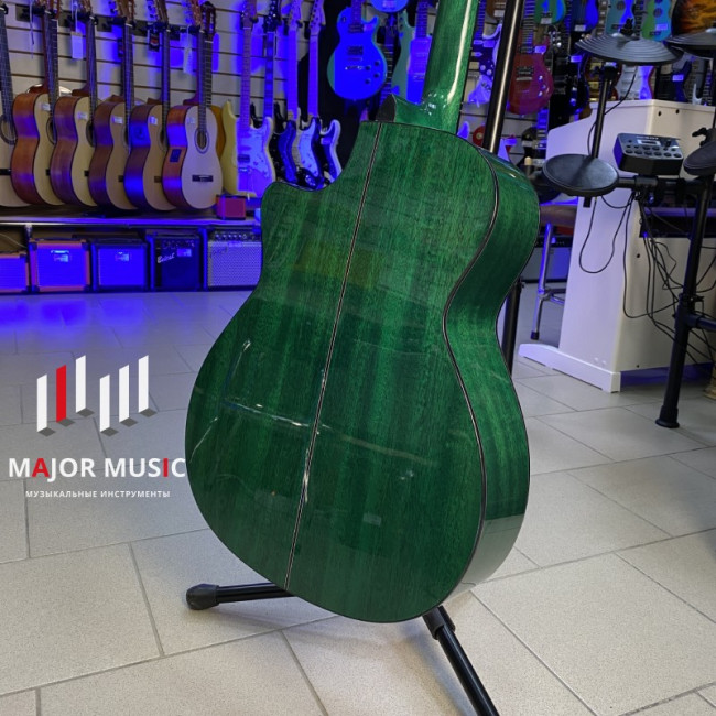 Акустическая гитара Magna MGC-02 с вырезом цвет зеленый