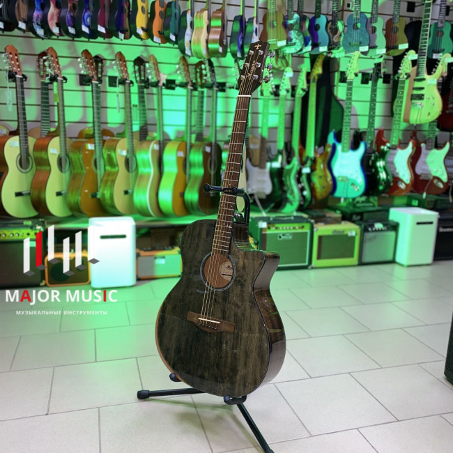 MGC-01 Акустическая гитара, с вырезом, серая, Magna