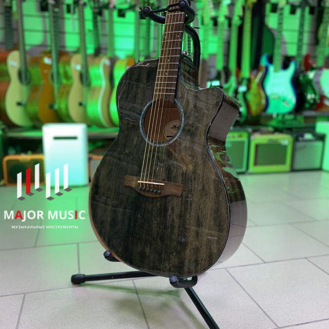 MGC-01 Акустическая гитара, с вырезом, серая, Magna
