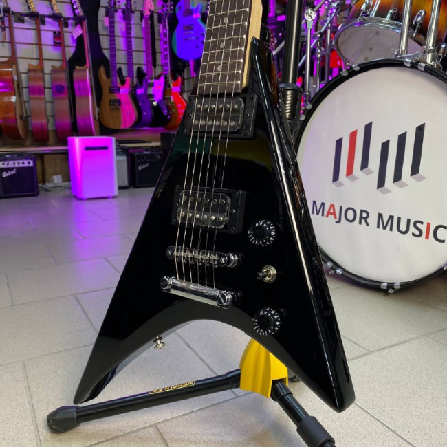 Электрогитара Caraya E233BK V-образная черная