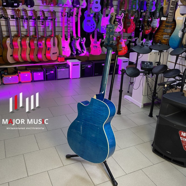 Акустическая гитара Magna MG-07-BL с вырезом цвет синий