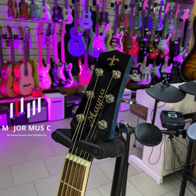 Акустическая гитара Magna MG-07-BL с вырезом цвет синий