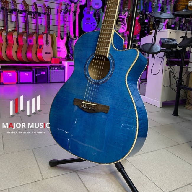 Акустическая гитара Magna MG-07-BL с вырезом цвет синий