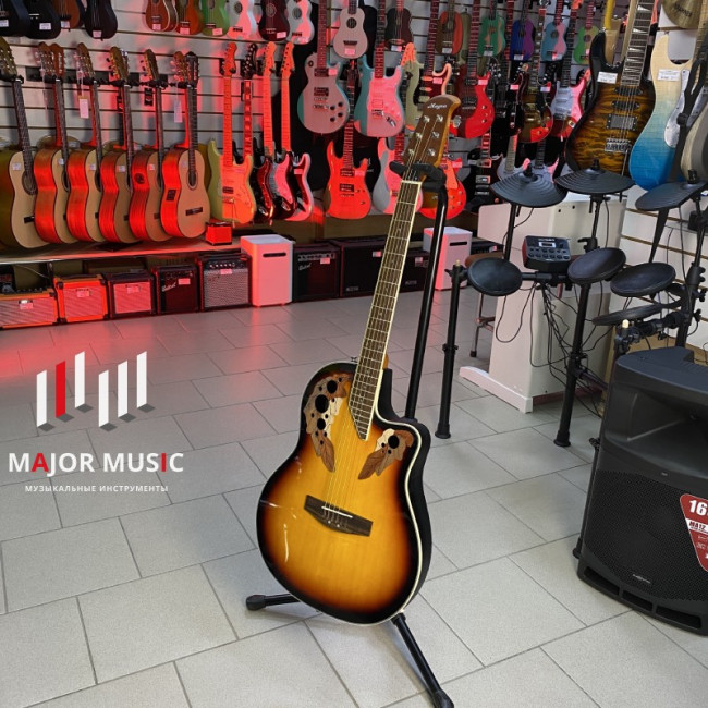 Электроакустическая гитара Magna MO-800 цвет санберст "Ovation style" Электроакустическая гитара Magna MO-800 цвет санберст "Ovation style"