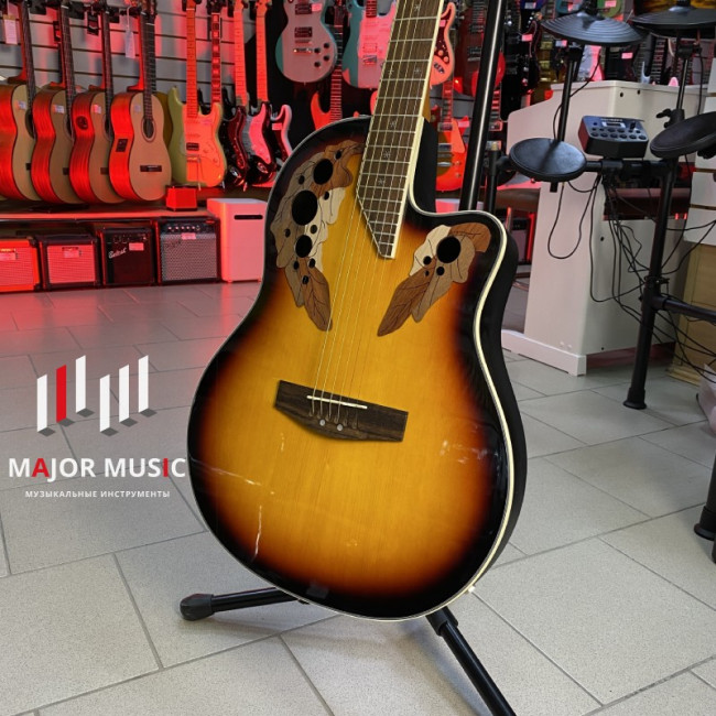 Электроакустическая гитара Magna MO-800 цвет санберст "Ovation style" Электроакустическая гитара Magna MO-800 цвет санберст "Ovation style"