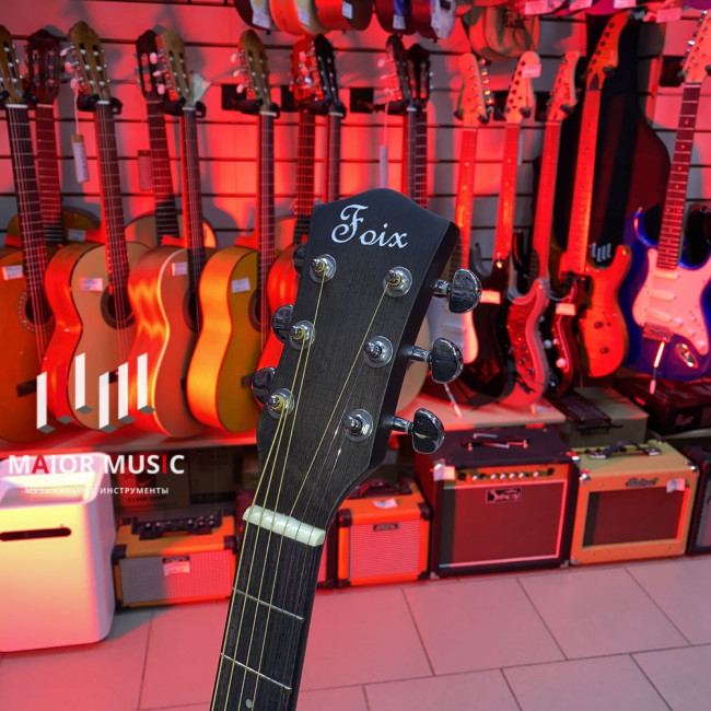 FFG-EA13-TBK Акустическая гитара, черная, Foix